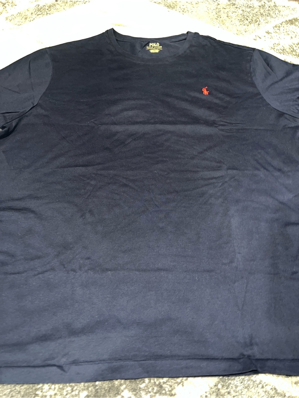 Polo by Ralph Lauren Navy Short Sleeve Tee with Red Pony